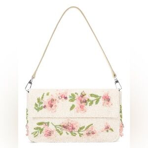 Staud Timmy Magnolia Beaded Bag